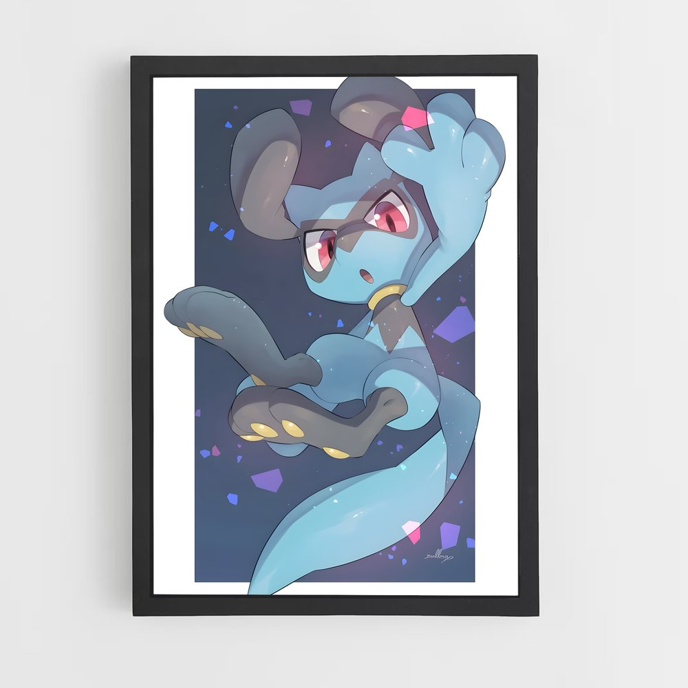 Poster Riolu Enchanté – affiche Pokemon (vue 2)