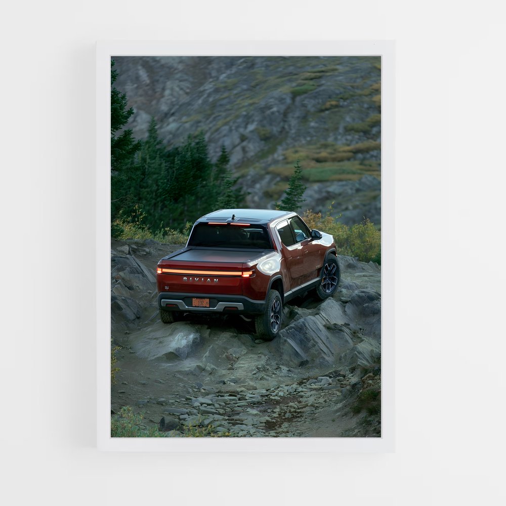 Poster Trailblazer Rouge – affiche Rivian (vue 3)
