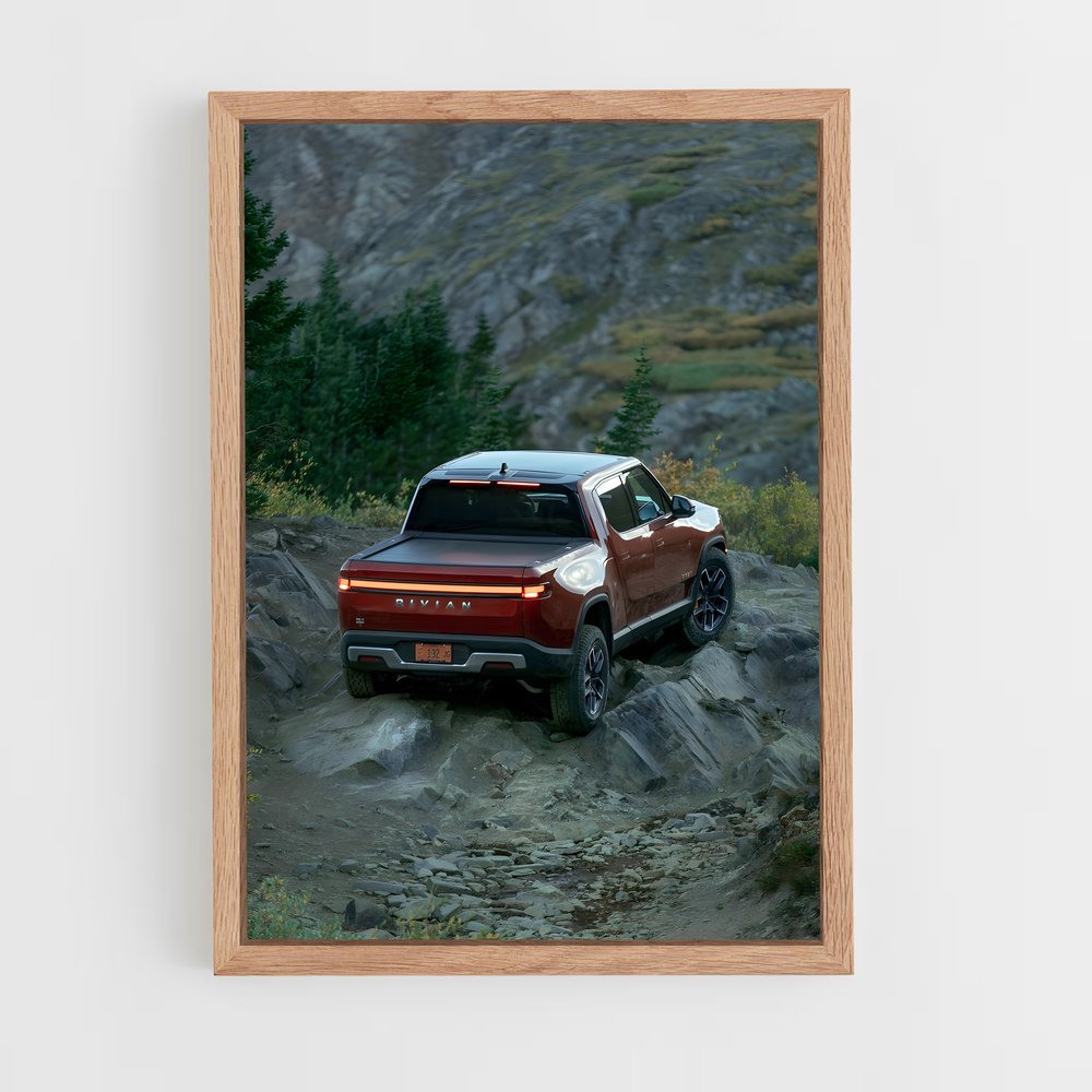 Poster Trailblazer Rouge – affiche Rivian (vue 4)