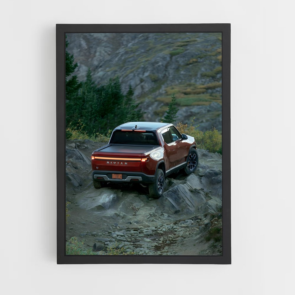 Poster Trailblazer Rouge – affiche Rivian (vue 2)