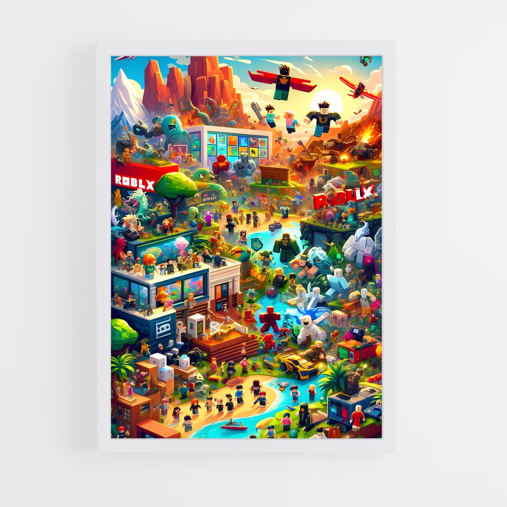 Poster Lego Adventures – affiche Roblox (vue 3)