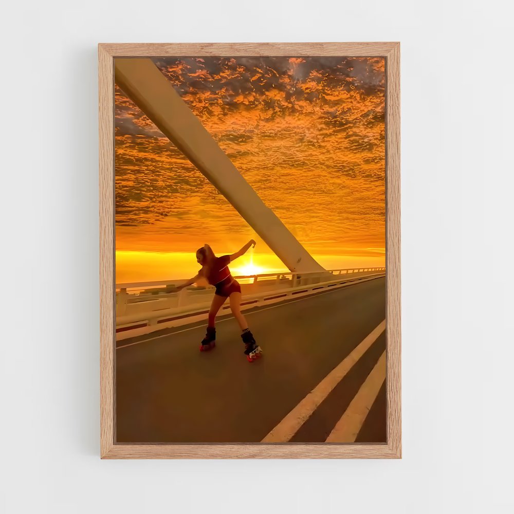 Poster Sunset Inline – affiche Rollerblade (vue 4)