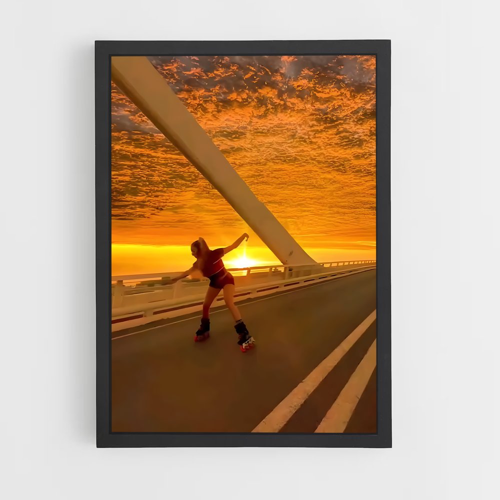 Poster Sunset Inline – affiche Rollerblade (vue 2)