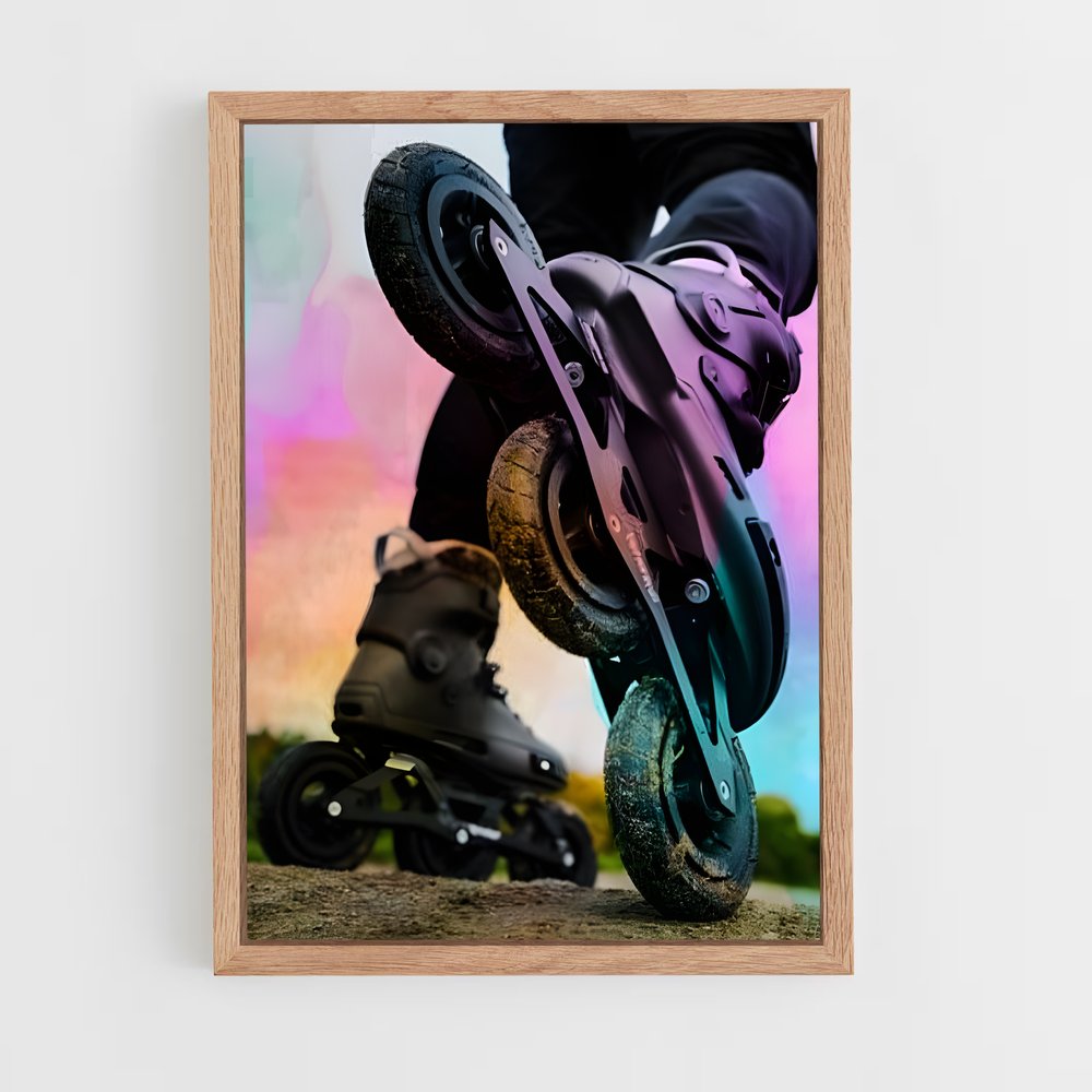 Poster Glisse Urbaine – affiche Rollerblade (vue 4)