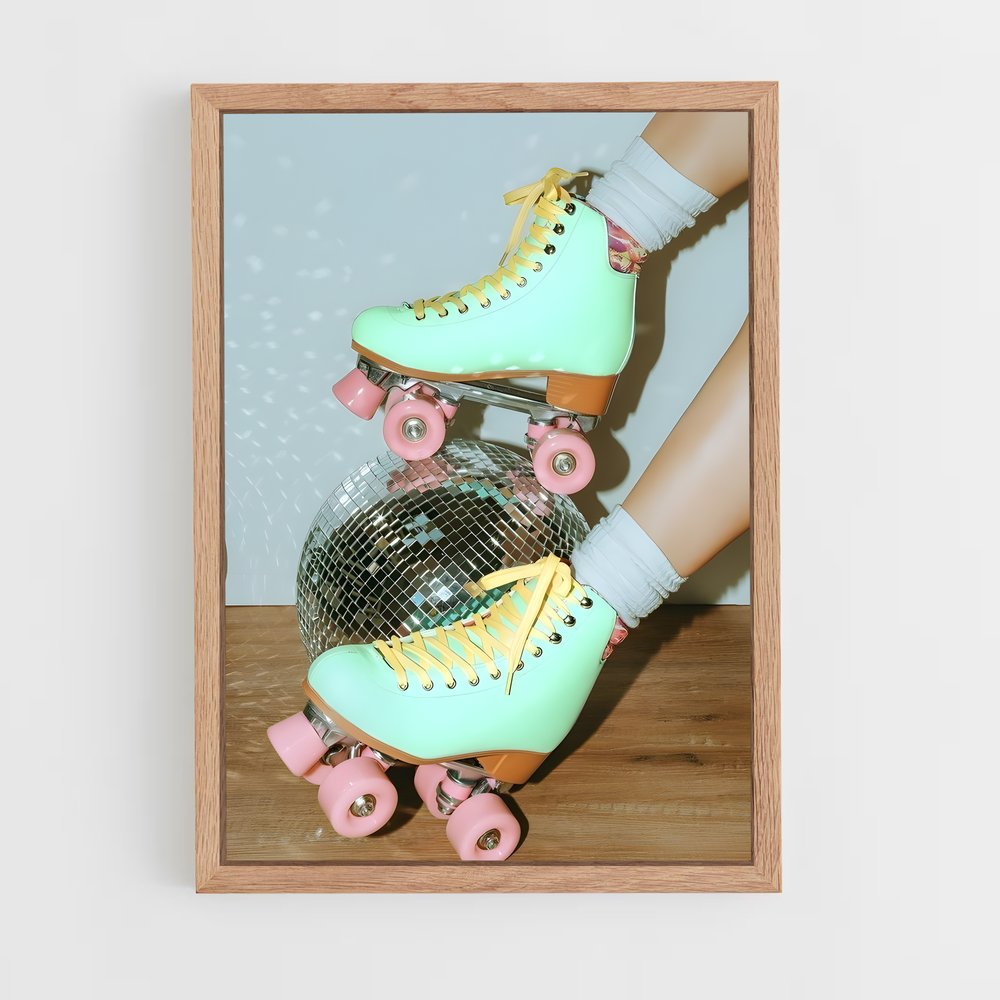 Poster Disco Skater – affiche Rollerblade (vue 4)