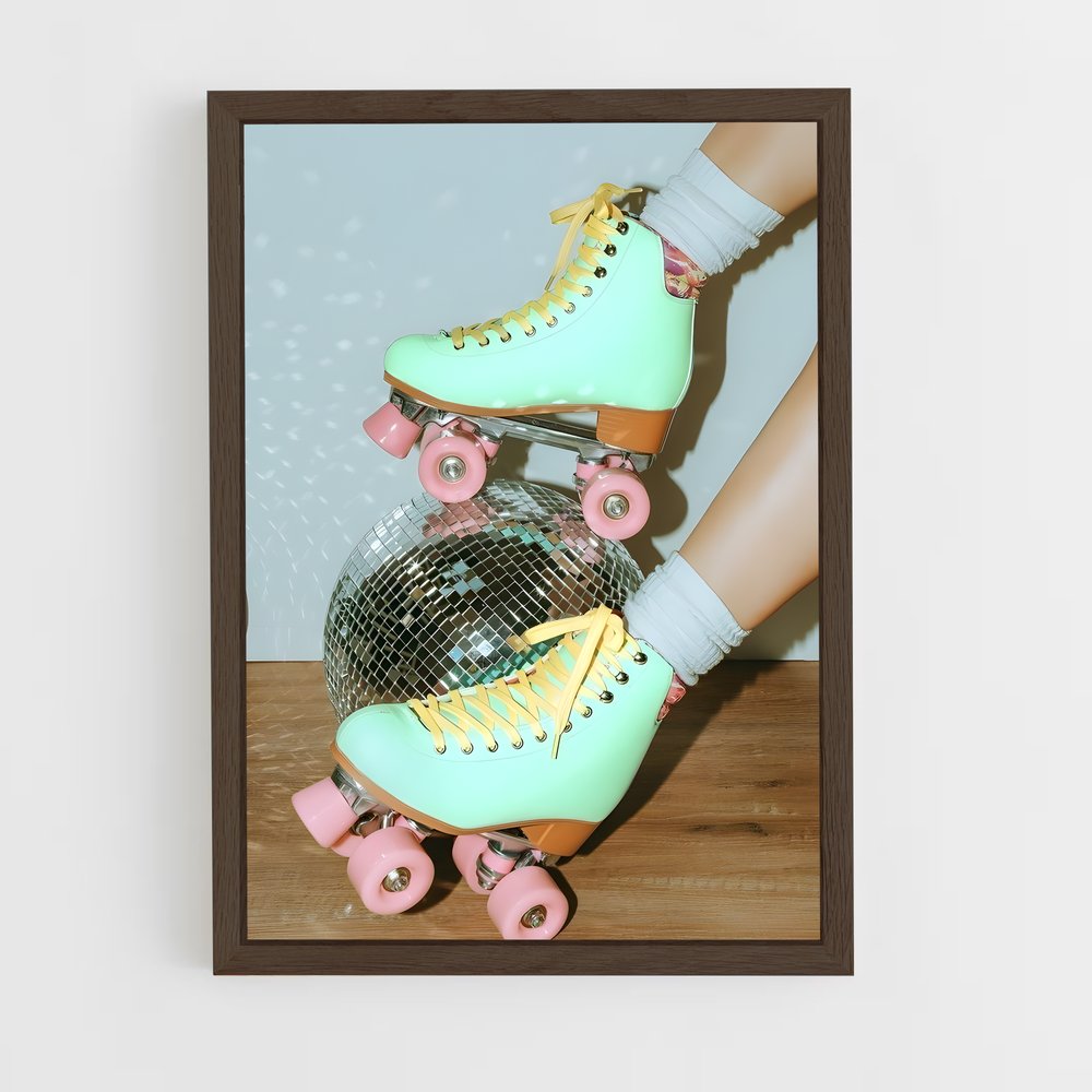 Poster Disco Skater – affiche Rollerblade (vue 5)