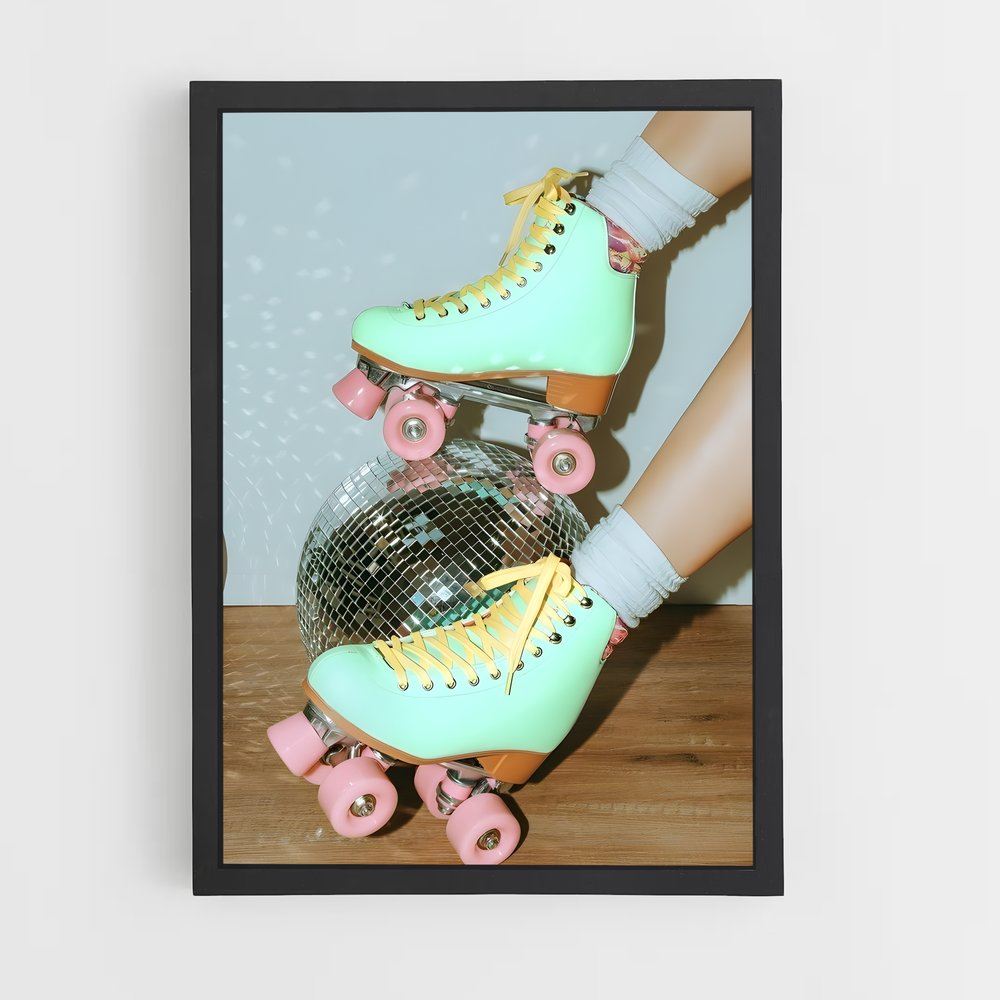 Poster Disco Skater – affiche Rollerblade (vue 2)