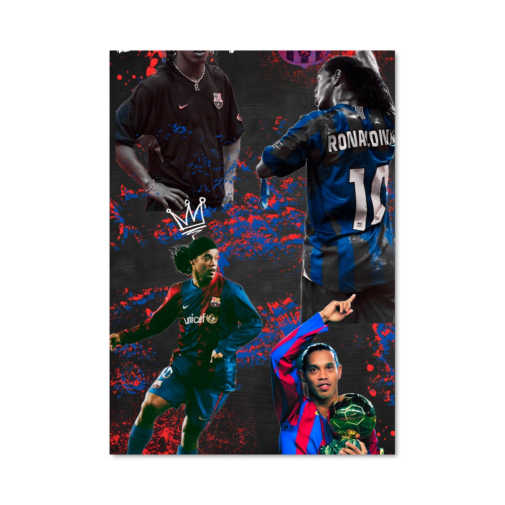 Poster Football Coloré