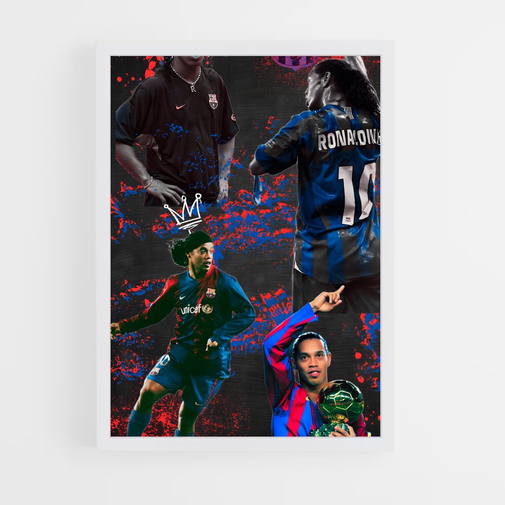 Poster Football Coloré (vue 3)