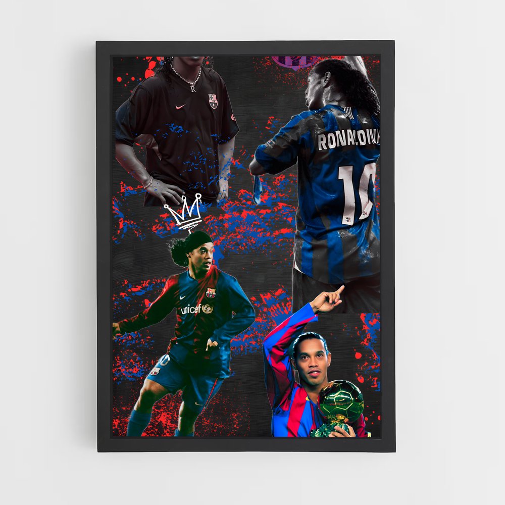 Poster Football Coloré (vue 2)