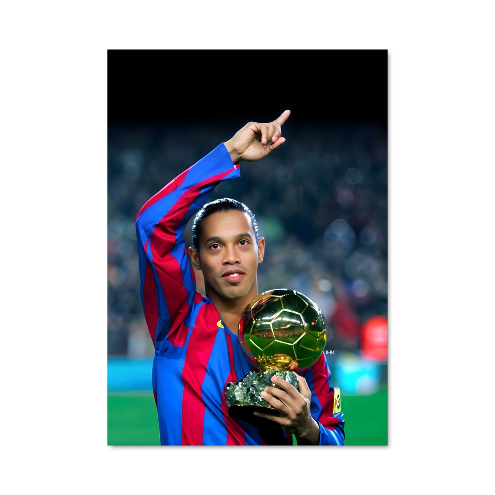 Poster Ronaldinho en Action