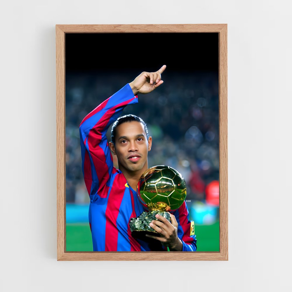 Poster Ronaldinho en Action (vue 4)