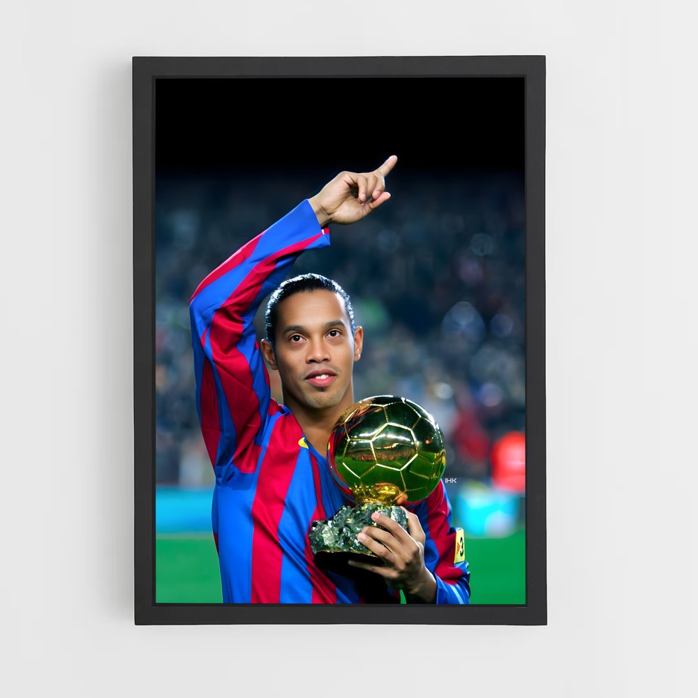 Poster Ronaldinho en Action (vue 2)