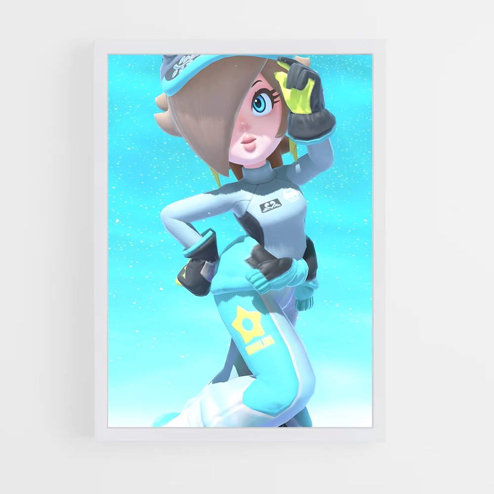 Poster Rosalina en Bleu – affiche Mario (vue 3)