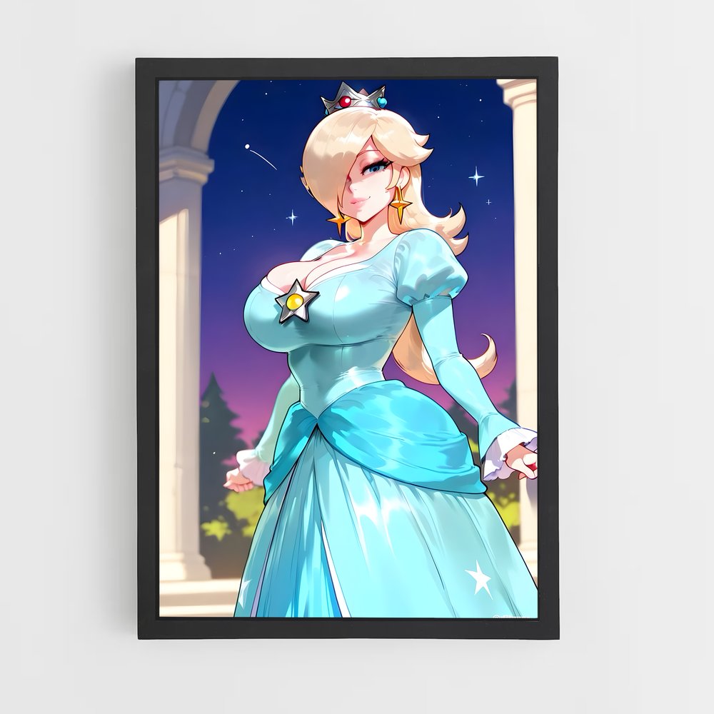 Poster Étoile de Lune – affiche Mario (vue 2)