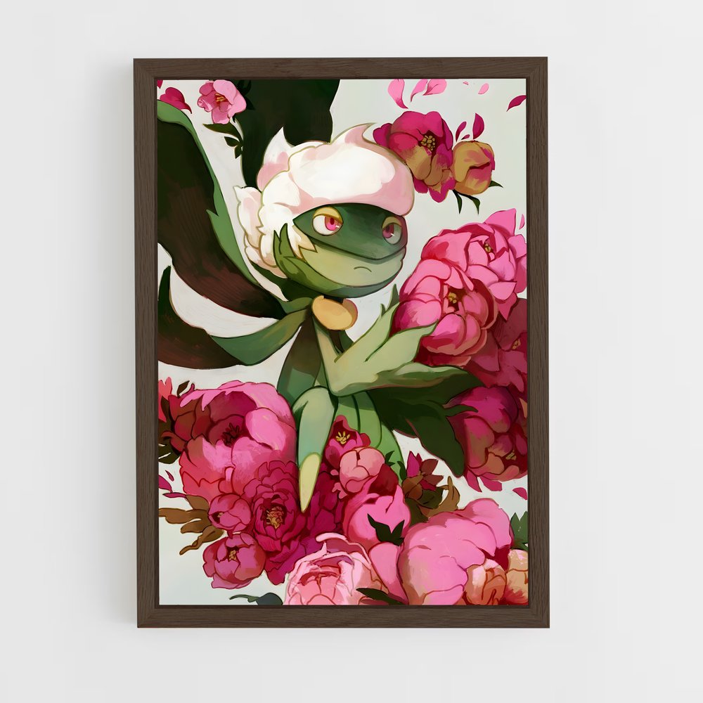 Poster Chat Fleurissant – affiche Pokemon (vue 5)