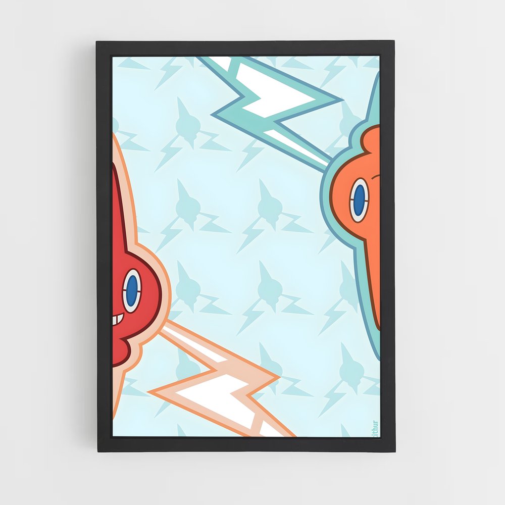 Poster Éclair Fantastique – affiche Pokemon (vue 2)