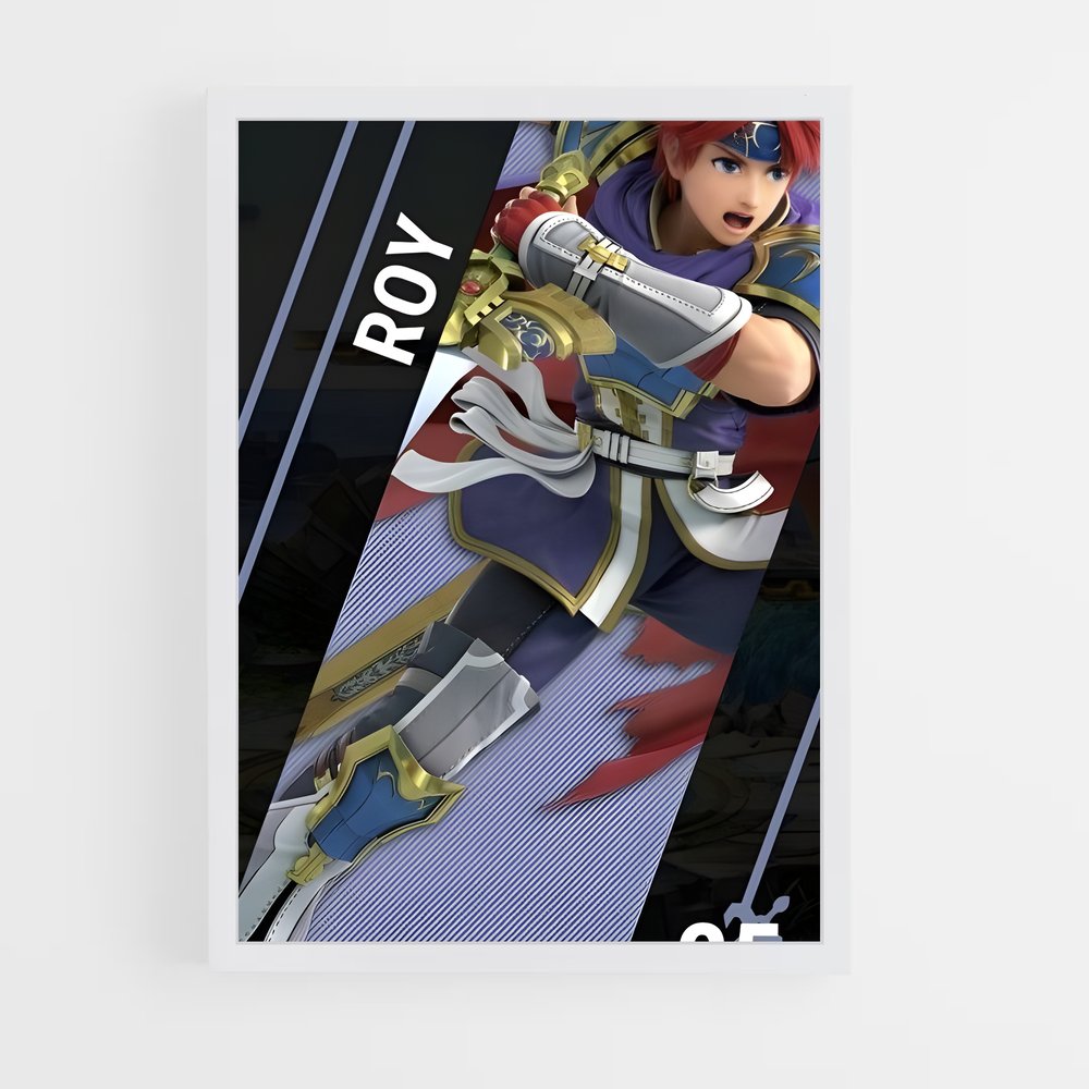 Poster Roy charme – affiche Super Smash Bros (vue 3)