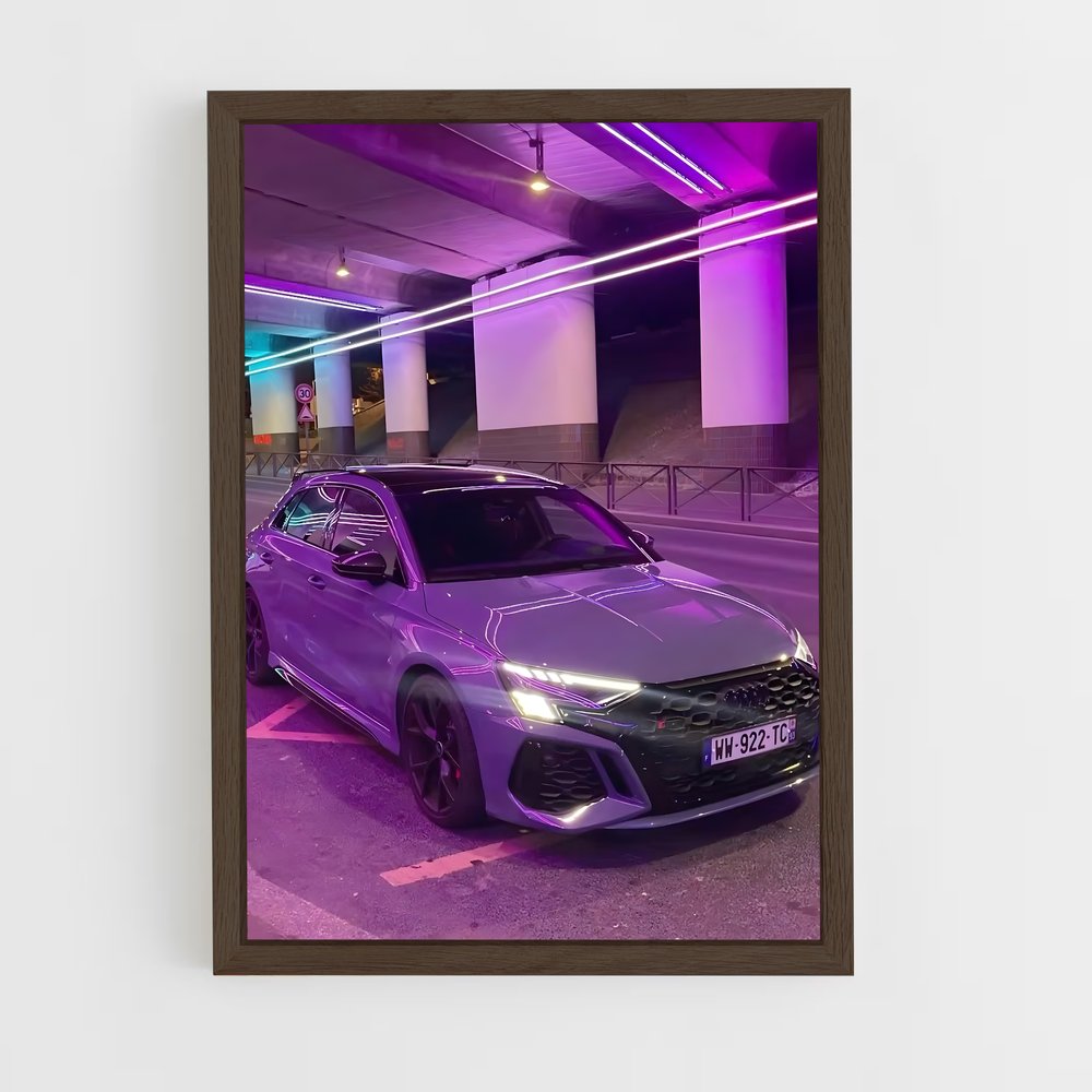 Poster Lumières Violettes – affiche Audi (vue 5)