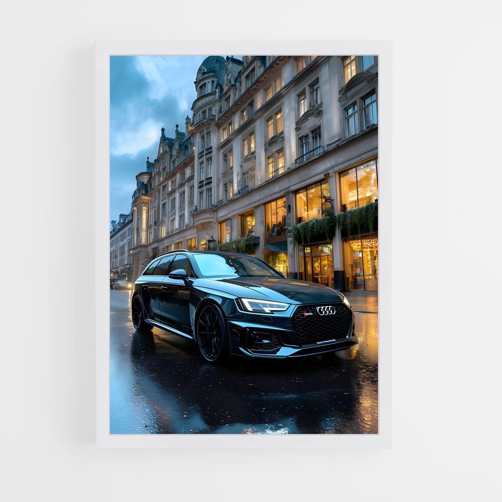 Poster Audi sous la Pluie (vue 3)