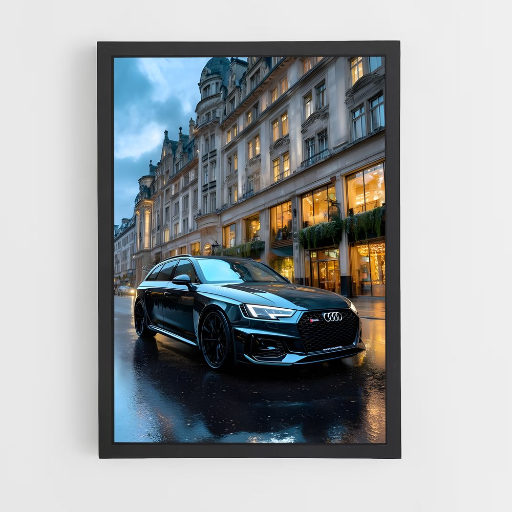 Poster Audi sous la Pluie (vue 2)