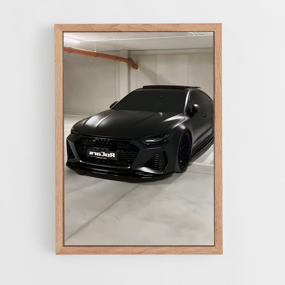Poster Garage Noir – affiche Audi (vue 4)