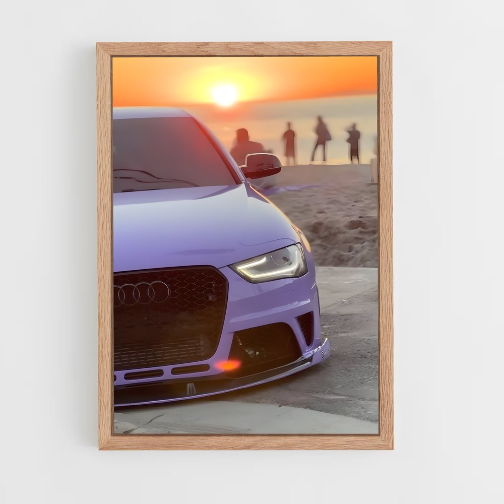 Poster coucher soleil – affiche Audi (vue 4)
