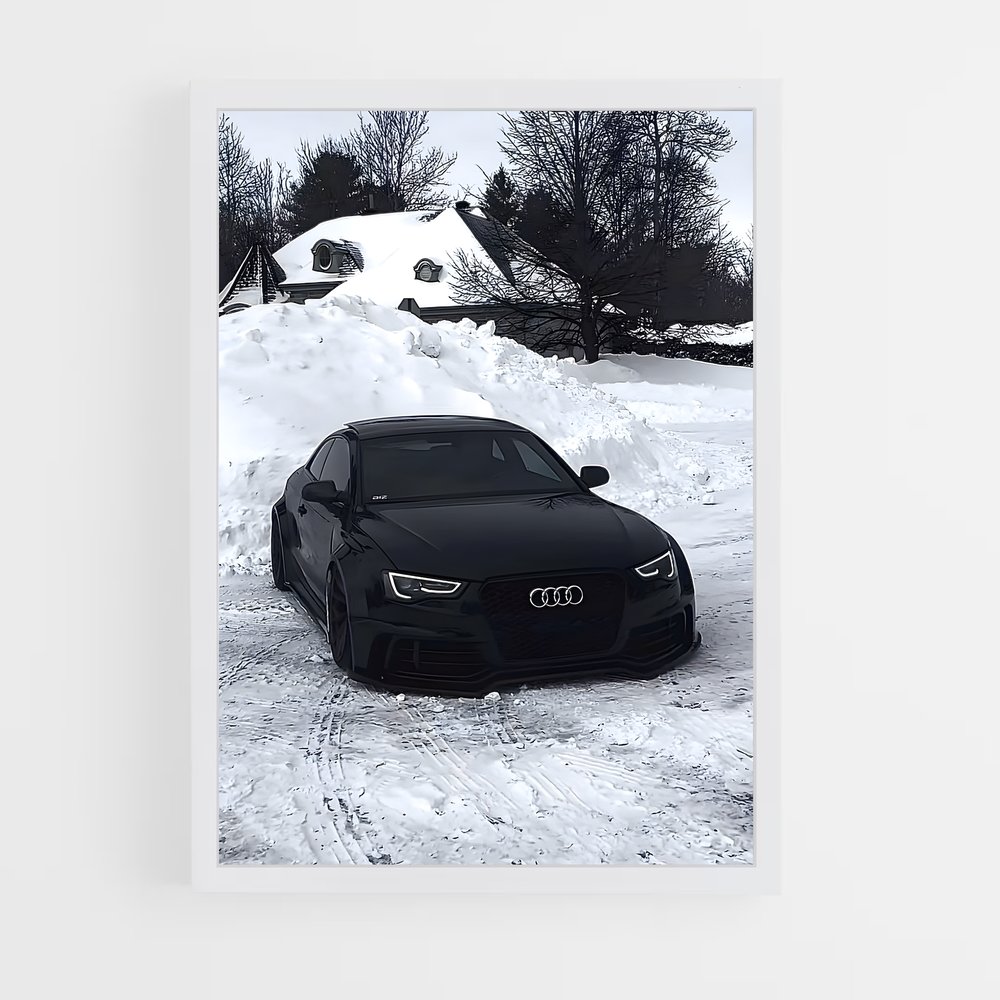 Poster Neige Noire – affiche Audi (vue 3)