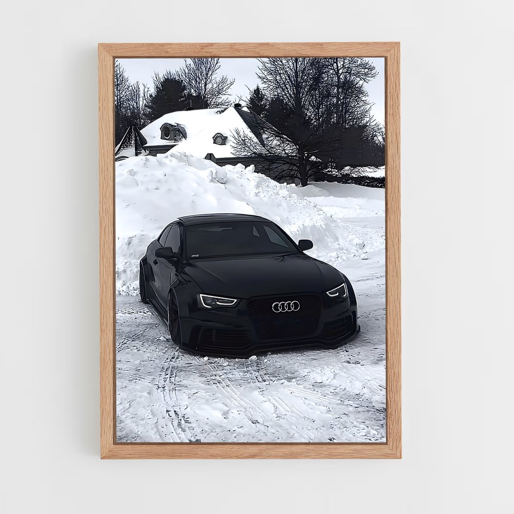 Poster Neige Noire – affiche Audi (vue 4)