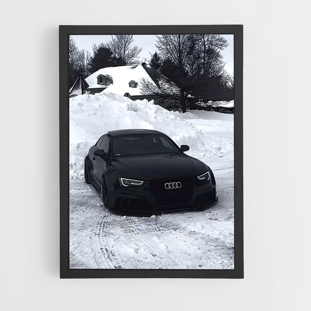 Poster Neige Noire – affiche Audi (vue 2)