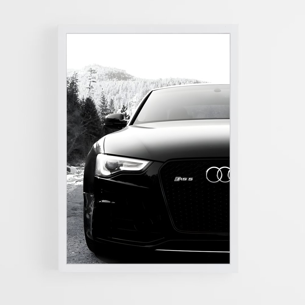 Poster Audi Noir (vue 3)