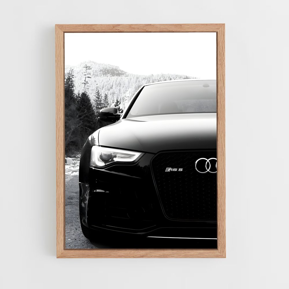 Poster Audi Noir (vue 4)