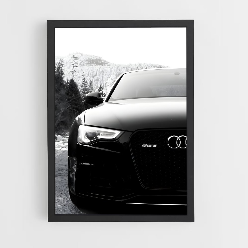 Poster Audi Noir (vue 2)