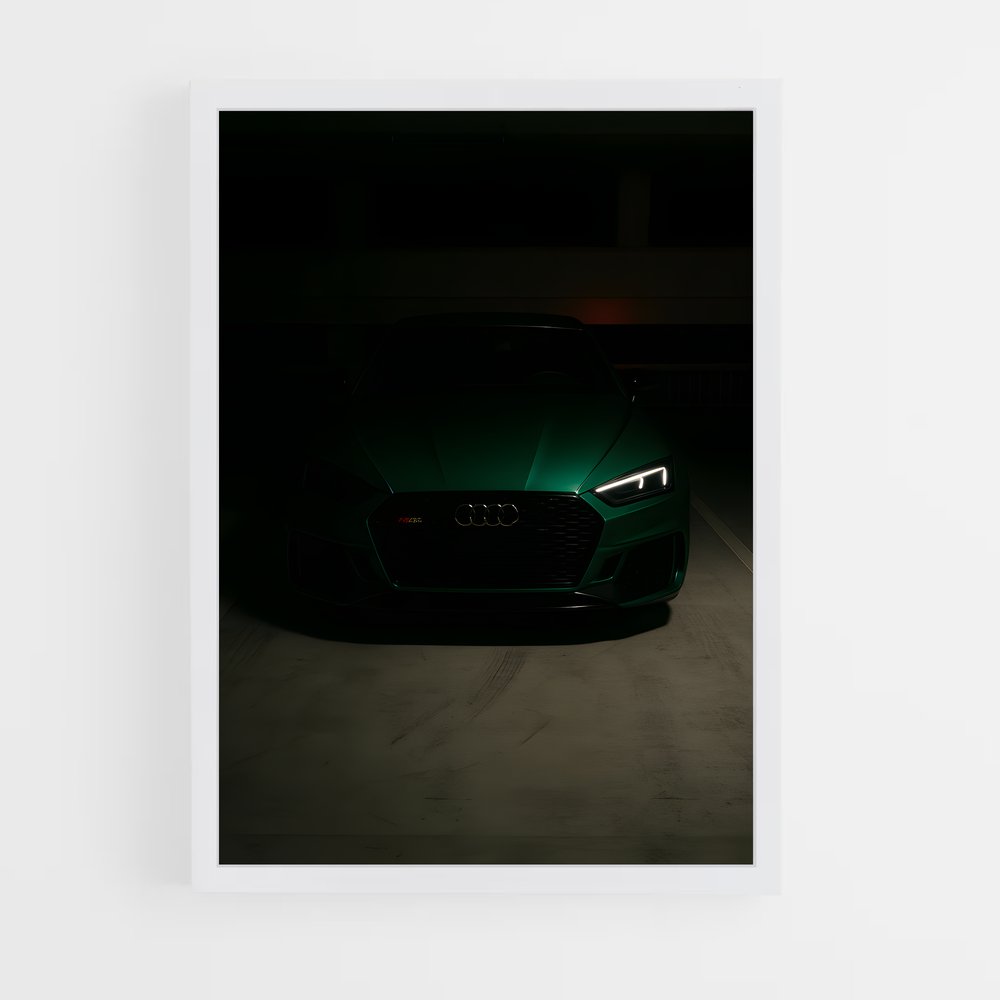 Poster Audi Vert (vue 3)