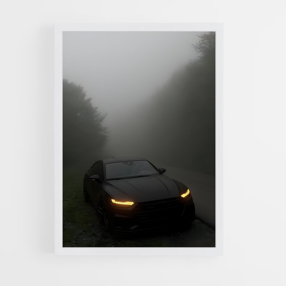 Poster Brume et Vitesse – affiche Audi (vue 3)