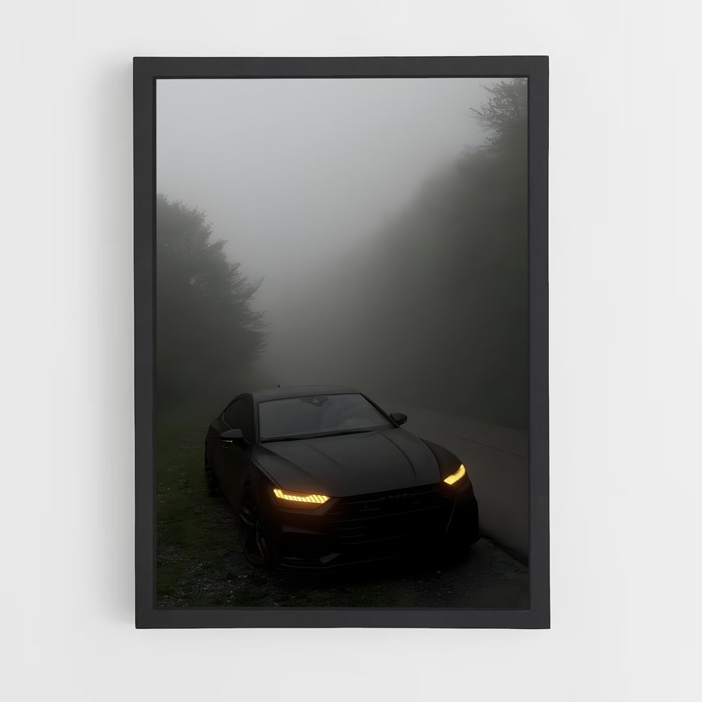 Poster Brume et Vitesse – affiche Audi (vue 2)