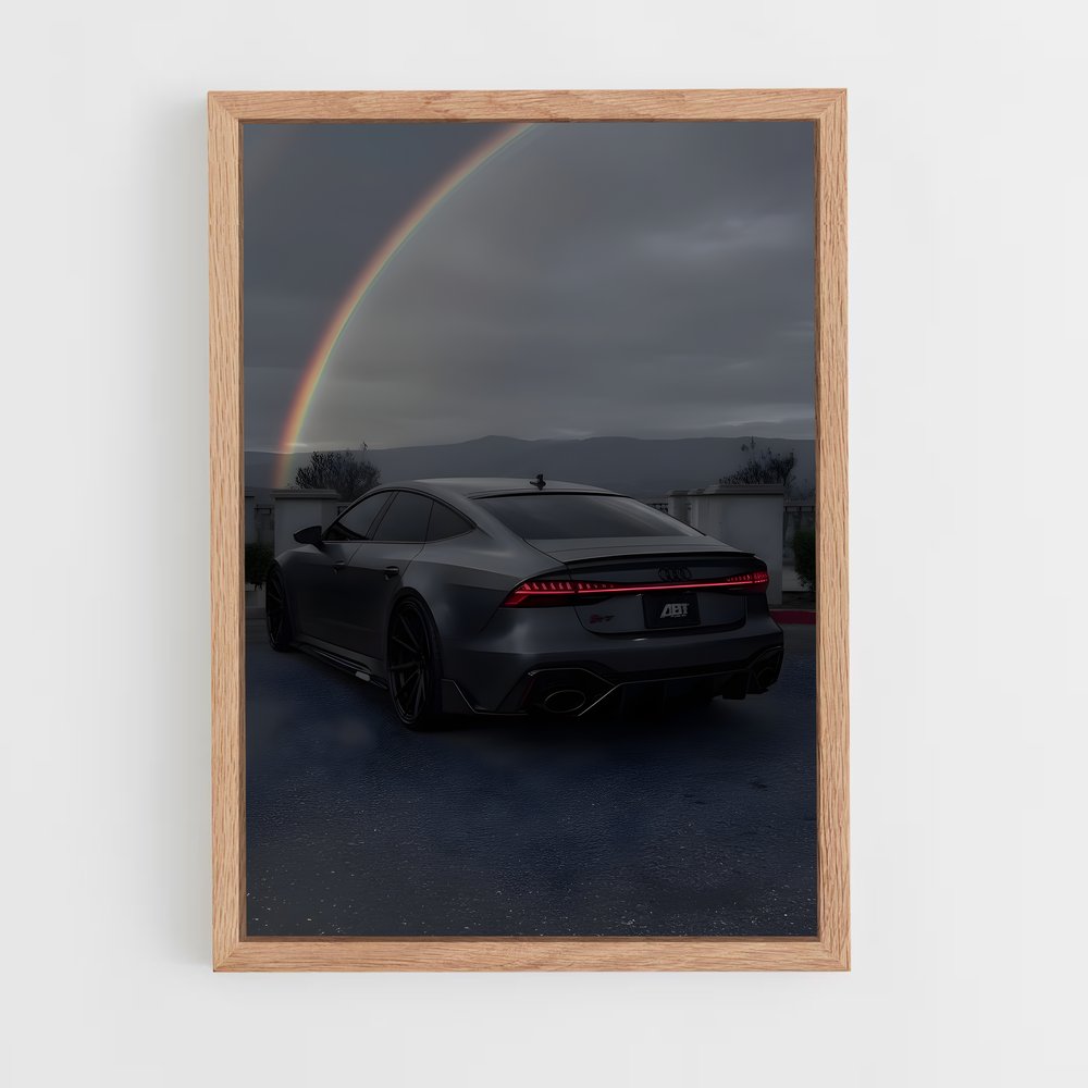 Poster Entre l'Arc-en-Ciel et la Route – affiche Audi (vue 4)