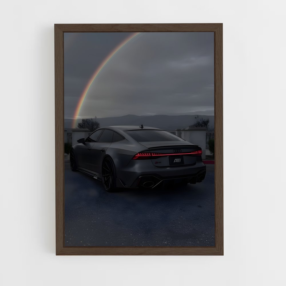 Poster Entre l'Arc-en-Ciel et la Route – affiche Audi (vue 5)