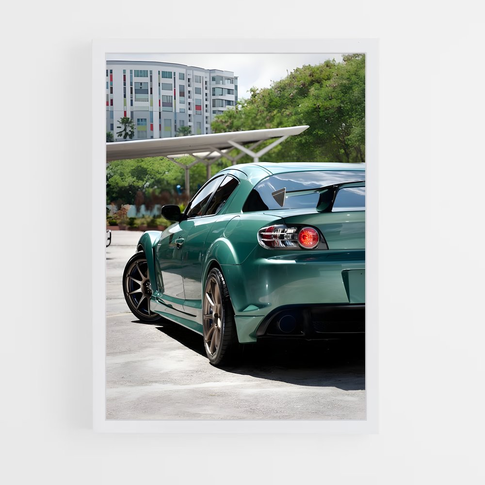 Poster vitesse sophistication – affiche Mazda (vue 3)