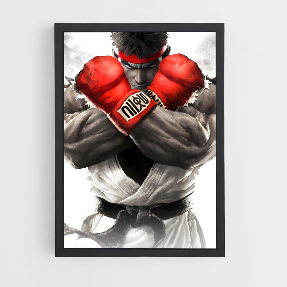 Poster Hadouken Master – affiche Street Fighter (vue 2)