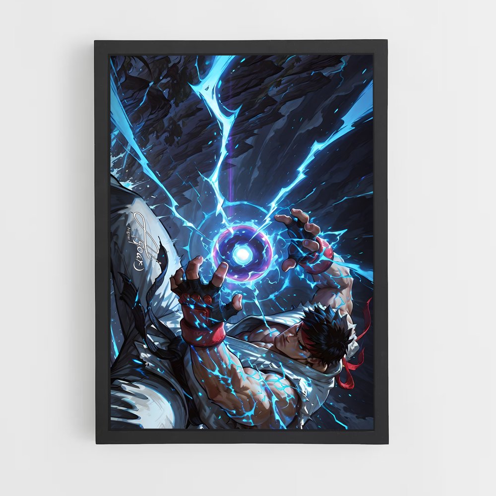 Poster Ryu pleine – affiche Street Fighter (vue 2)