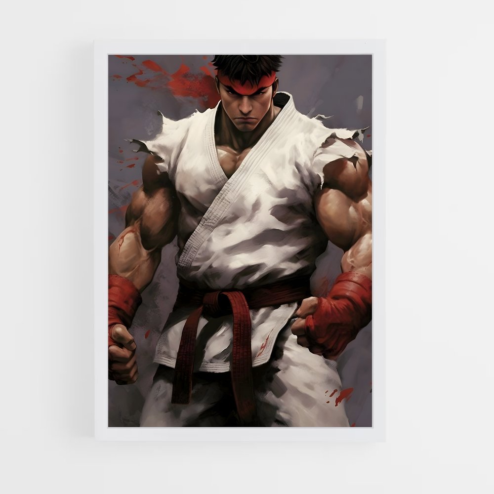 Poster Le Maître de Karaté – affiche Street Fighter (vue 3)