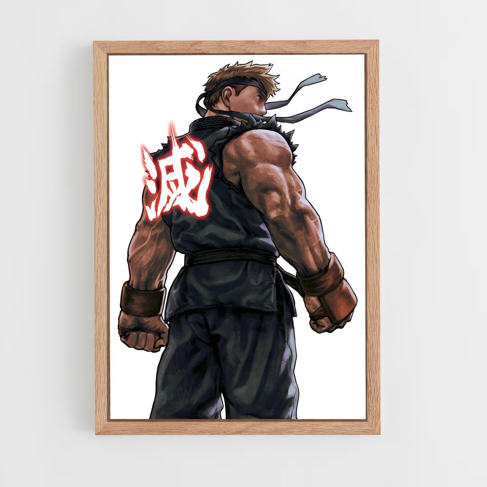 Poster Ryu samouraï – affiche Street Fighter (vue 4)