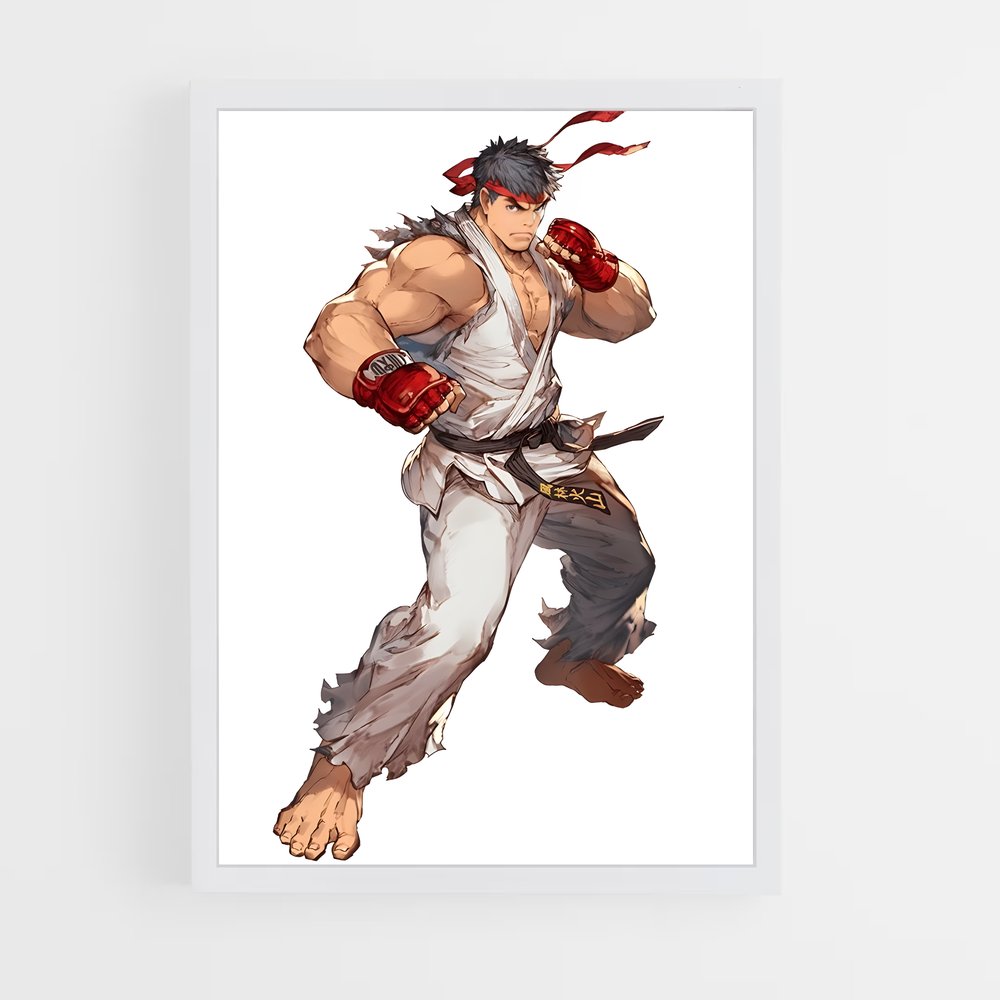 Poster Ryu L'esprit – affiche Street Fighter (vue 3)