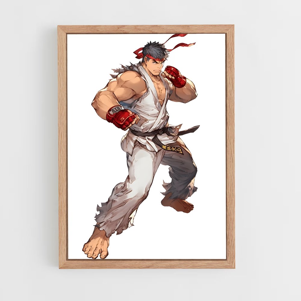 Poster Ryu L'esprit – affiche Street Fighter (vue 4)