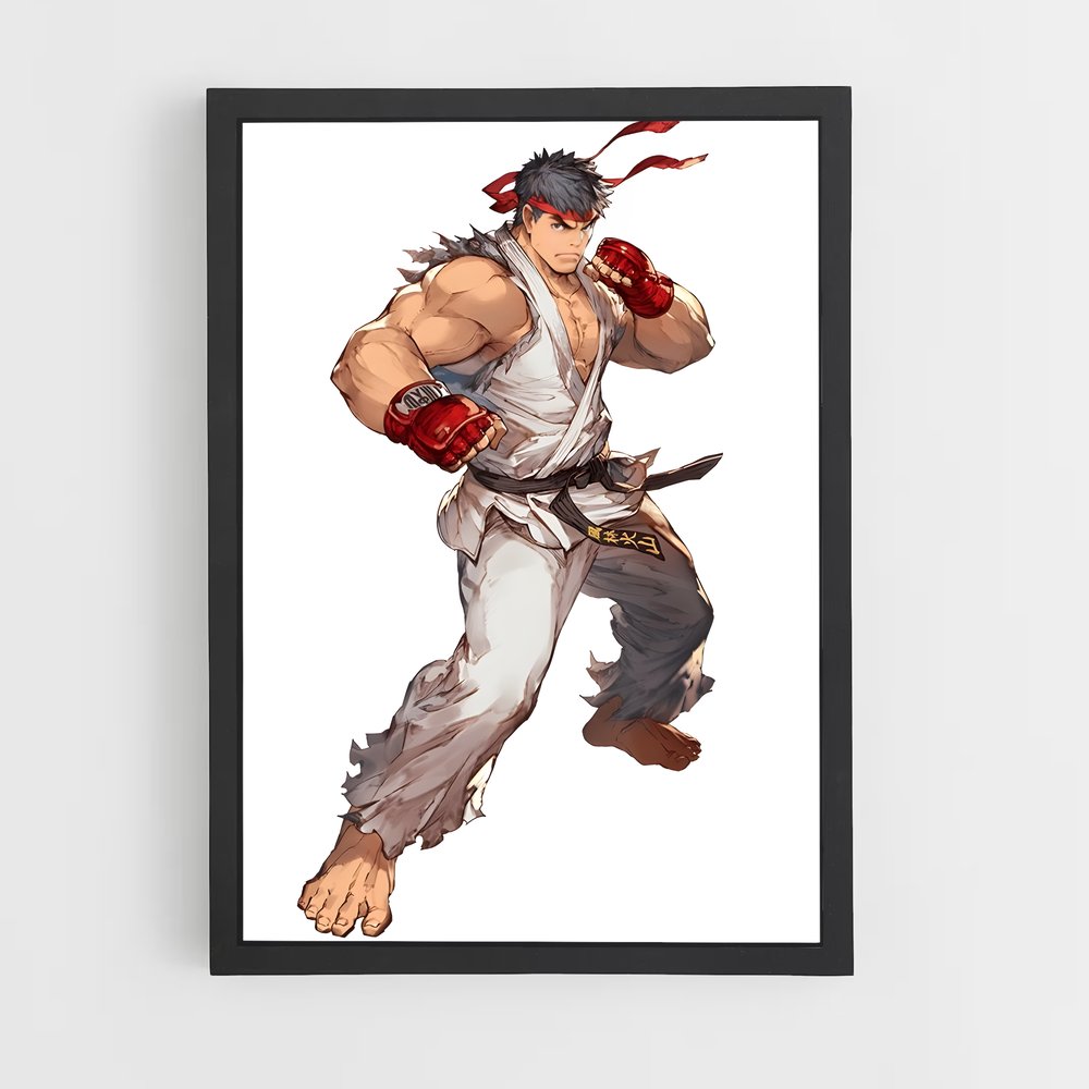 Poster Ryu L'esprit – affiche Street Fighter (vue 2)