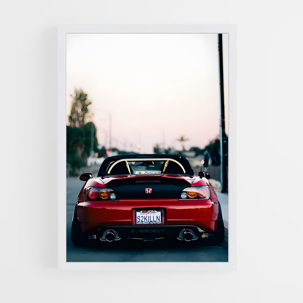 Poster Vitesse élégance pittoresque – affiche Honda (vue 3)