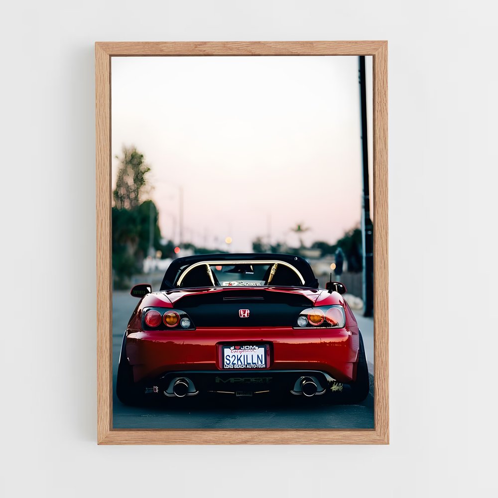 Poster Vitesse élégance pittoresque – affiche Honda (vue 4)