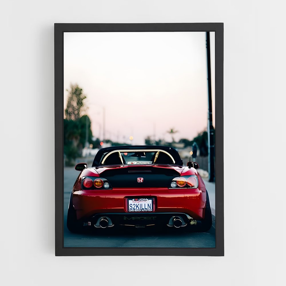 Poster Vitesse élégance pittoresque – affiche Honda (vue 2)