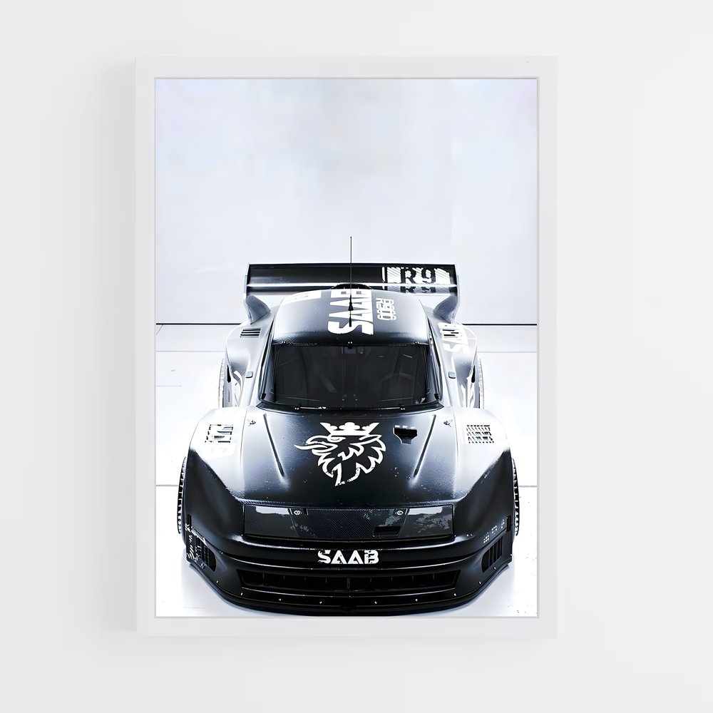 Poster Saab Noir et Blanc (vue 3)